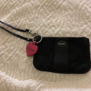 Black Coach wristlet